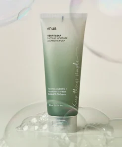 Anua - Heartleaf Succinic Moisture Cleansing Foam (Geniş Gözenek ve Akne Karşıtı Nemlendirici Köpük Temizleyici) 150ml